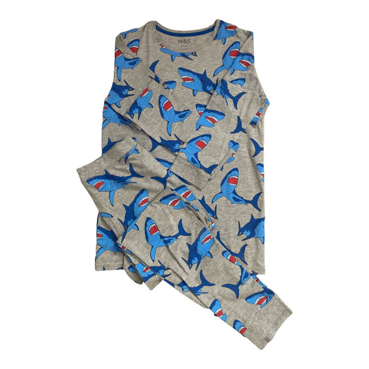 Blue Sharks Pajama Set